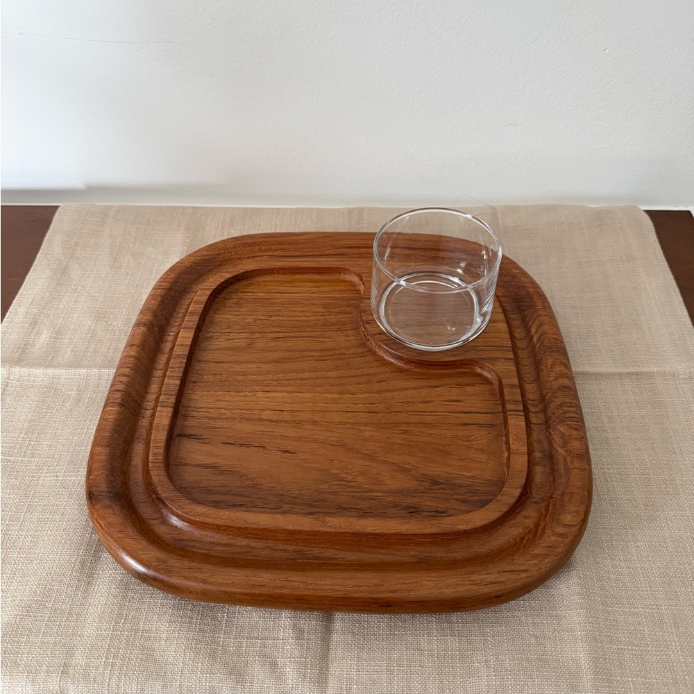 Teak Chip & Dip Set | Goodwood Julie Pomerantz | MCM Snack Serving Tray